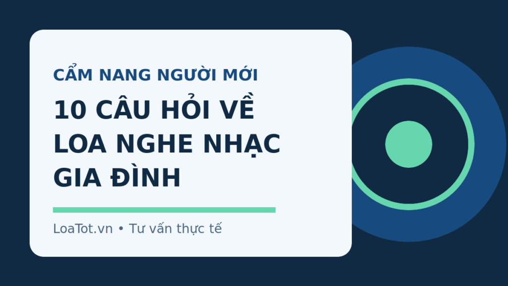 Minh họa 10 câu hỏi về loa nghe nhạc gia đình