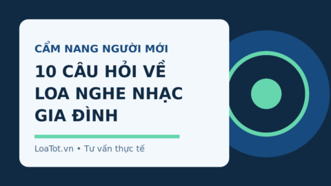 Minh họa 10 câu hỏi về loa nghe nhạc gia đình